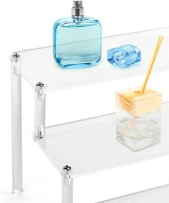 QWORK 3-laags Acryl Displaystandaard, Transparant Acryl Display Riser Plank Voor Figuren, Sieraden, Cupcake, Lippenstift, Nagellak, Kruiden, 30x21x15cm 12 QWORK 3-laags Acryl Displaystandaard, Transparant Acryl Display Riser Plank Voor Figuren, Sieraden, Cupcake, Lippenstift, Nagellak, Kruiden, 30x21x15cm -Cosmetica Winkel 1003x1200 5