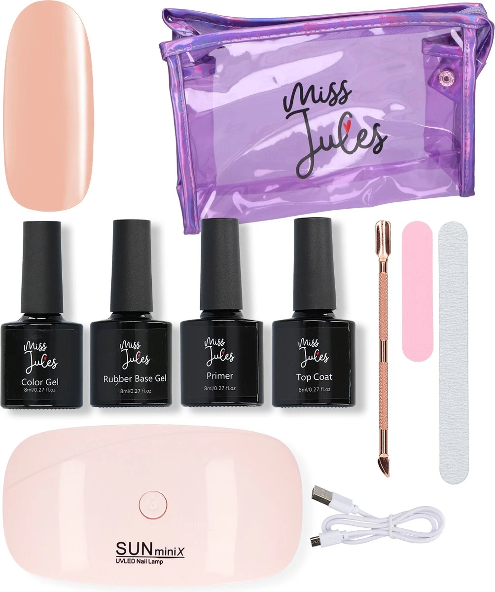 Miss Jules® Rubber Base Coat Starter Pakket – Rubber Base Gel – Rubber Base Gel Nagellak Startersset - Rubber Base Gel Startersset Met Lamp 1 Miss Jules® Rubber Base Coat Starter Pakket – Rubber Base Gel – Rubber Base Gel Nagellak Startersset - Rubber Base Gel Startersset Met Lamp