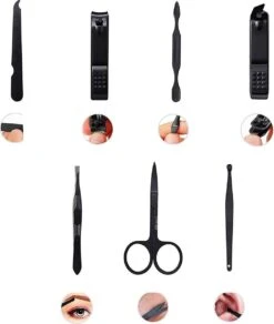 Fritzline© Manicureset 7 Delig - Nagelset Incl. Nagelvijl & Nagelknipper - Nagel Verzorging - Zwart -Cosmetica Winkel 1014x1200 7