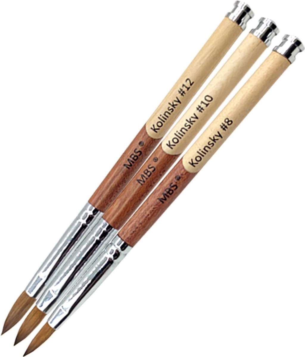 KOLINSKY ACRYL PENSEEL #12 - Kolinsky Penseel - Acryl Penseel - Acryl Nagels - Hout 2 KOLINSKY ACRYL PENSEEL #12 - Kolinsky Penseel - Acryl Penseel - Acryl Nagels - Hout - Afbeelding 2
