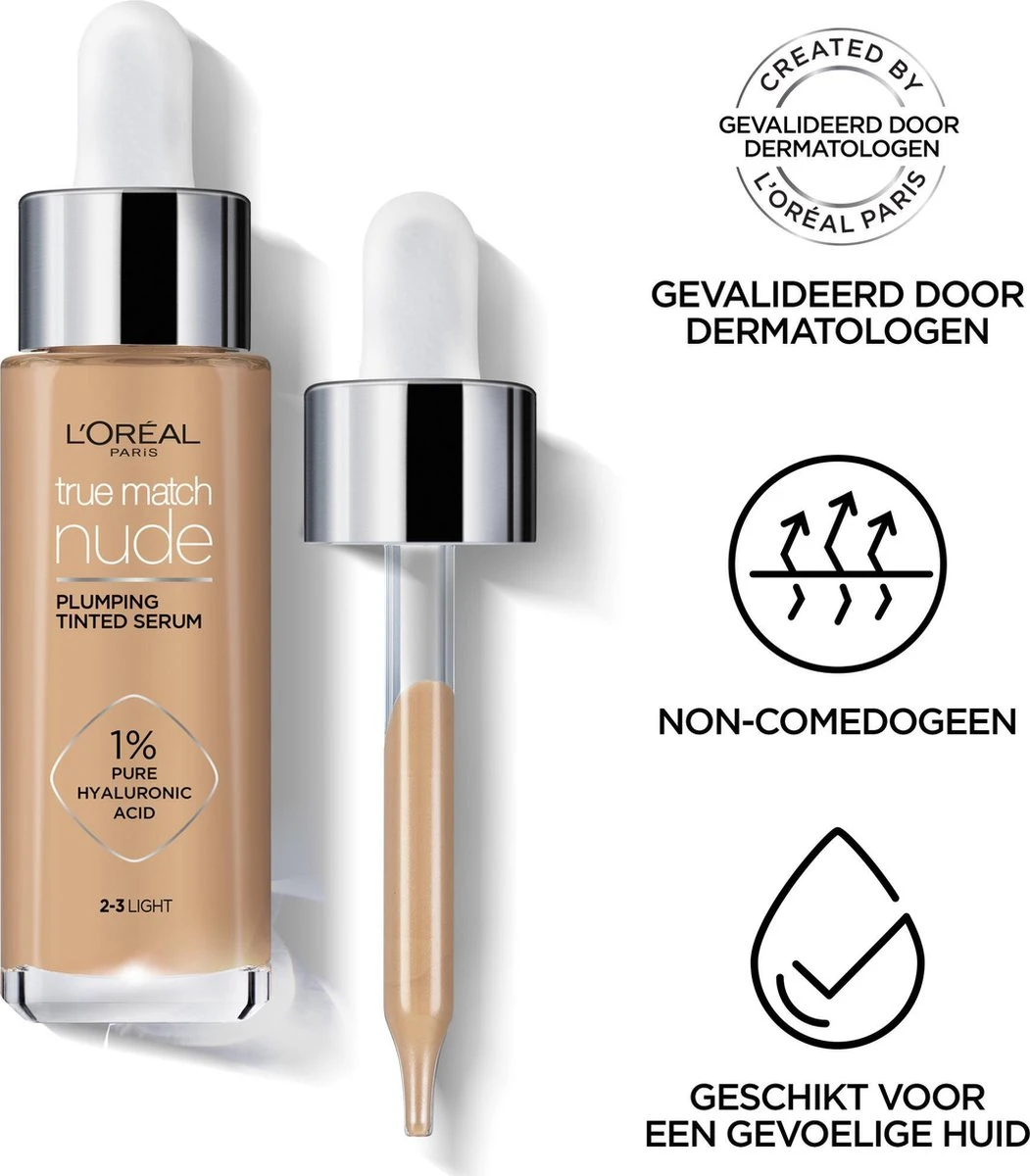 L'Oréal Paris True Match Tinted Serum Foundation - 6-7 Tan - 30ml 6 L'Oréal Paris True Match Tinted Serum Foundation - 6-7 Tan - 30ml - Afbeelding 6