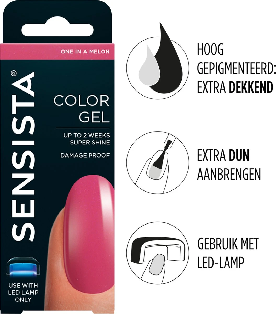 Sensista Color Gel One In A Melon - Roze 1 Sensista Color Gel One In A Melon - Roze