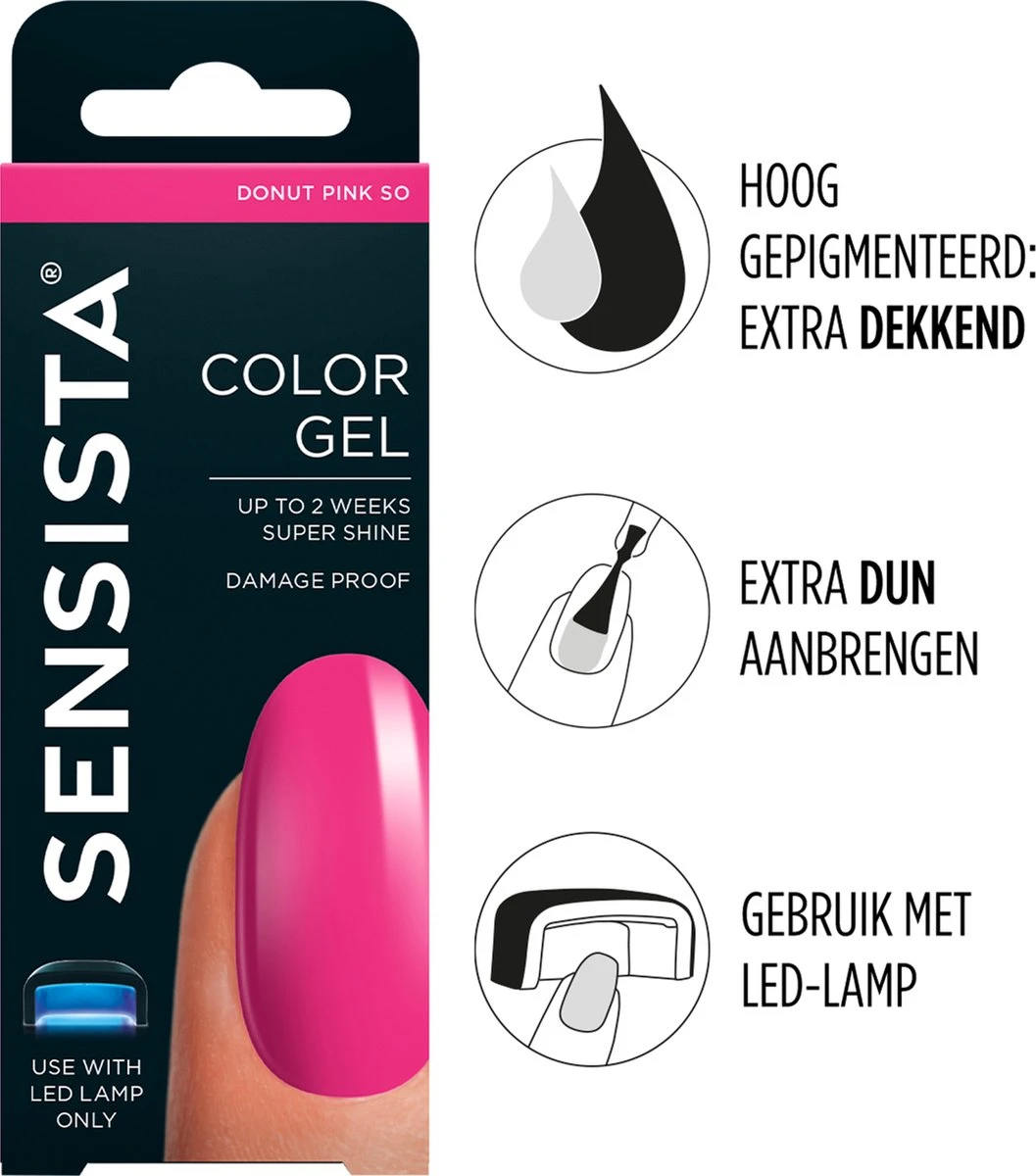 Sensista Color Gel Donut Pink So! - Gel Polish - Roze 1 Sensista Color Gel Donut Pink So! - Gel Polish - Roze