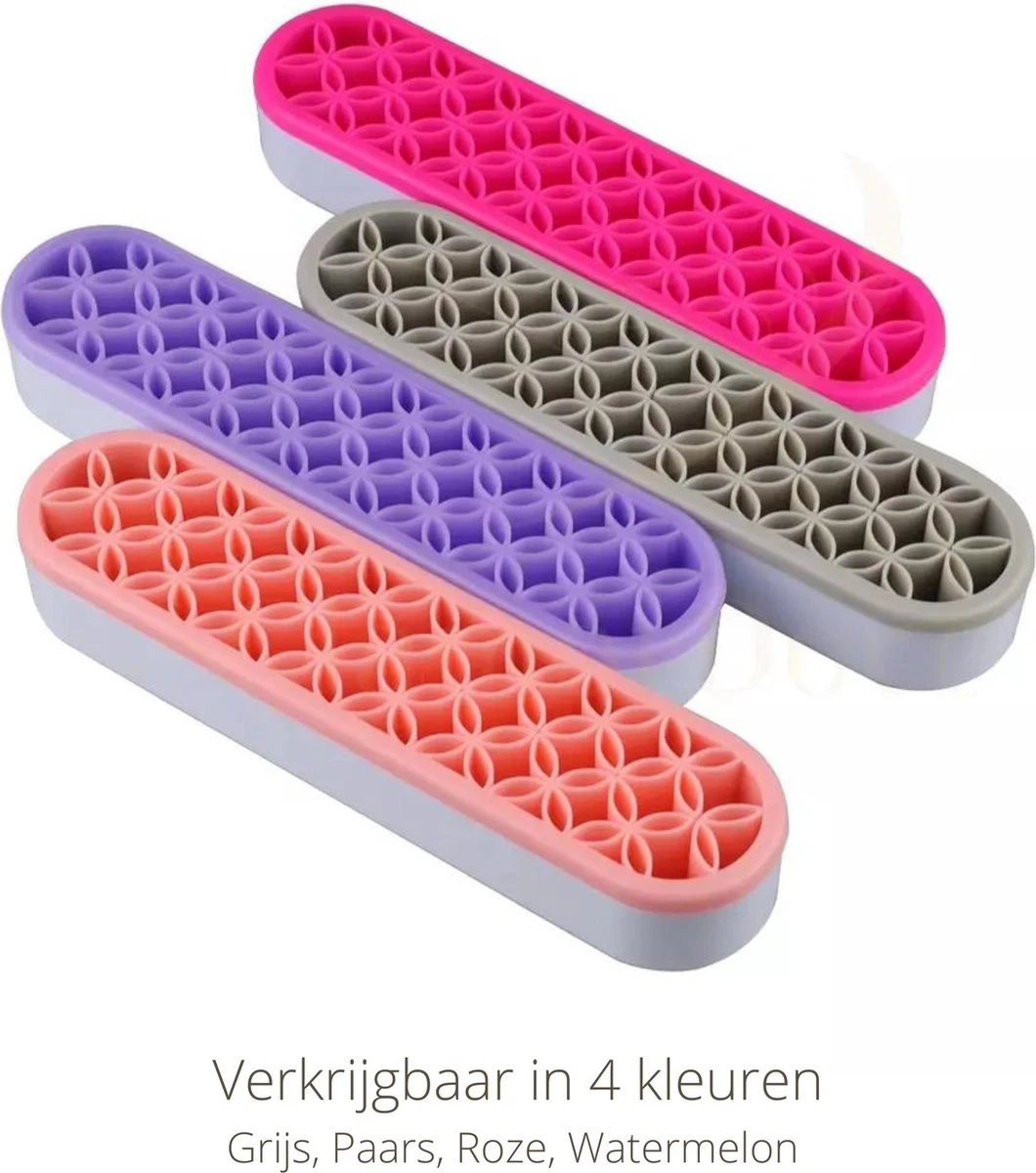 Make Up Organizer - Roze - Make Up Holder - Kwasten Organizer - Make Up Houder - Nagellak/Lipstick Organizer - Lippenstift Houder - Siliconen 5 Make Up Organizer - Roze - Make Up Holder - Kwasten Organizer - Make Up Houder - Nagellak/Lipstick Organizer - Lippenstift Houder - Siliconen - Afbeelding 5