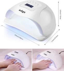 Adge - 54W LED Nageldroger Voor Gelnagels - Geschikt Voor ALLE Nagel Gellak - 36 LEDs - Met Timer -Cosmetica Winkel 1080x1200 2
