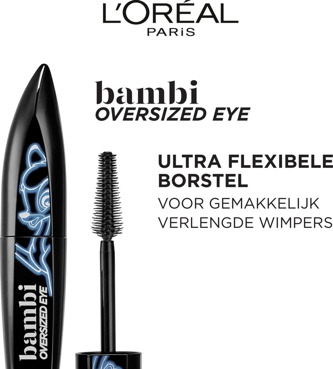 L’Oréal Paris Bambi XXL Oversized Eye Mascara - Zwart - Volume & Lengte Mascara - 8.9ml 6 L’Oréal Paris Bambi XXL Oversized Eye Mascara - Zwart - Volume & Lengte Mascara - 8.9ml - Afbeelding 6