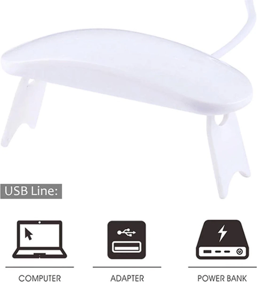 WiseGoods - Premium Nagel LED Lamp Gelnagels - Nagellak Droger - Gellak - 6W - Wit 4 WiseGoods - Premium Nagel LED Lamp Gelnagels - Nagellak Droger - Gellak - 6W - Wit - Afbeelding 4