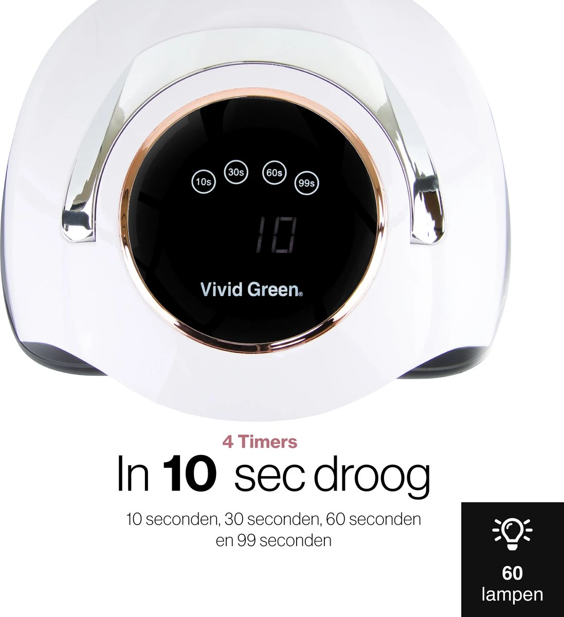 Vivid Green UV Lamp Gelnagels - Led Nagellamp - Gellak Nagel Lamp - Nageldroger - Naggellak Droger - Nagels - 180W 5 Vivid Green UV Lamp Gelnagels - Led Nagellamp - Gellak Nagel Lamp - Nageldroger - Naggellak Droger - Nagels - 180W - Afbeelding 5