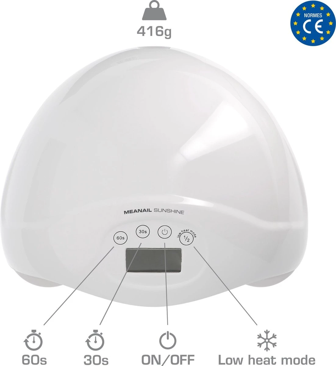 MEANAIL® Sunshine -UV LED Lamp - 48w - Nageldroger - Gel Nagellak 2 MEANAIL® Sunshine -UV LED Lamp - 48w - Nageldroger - Gel Nagellak - Afbeelding 2