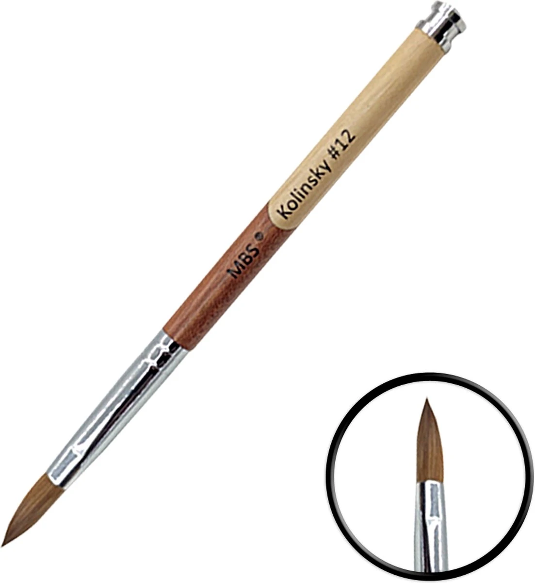 KOLINSKY ACRYL PENSEEL #12 - Kolinsky Penseel - Acryl Penseel - Acryl Nagels - Hout 1 KOLINSKY ACRYL PENSEEL #12 - Kolinsky Penseel - Acryl Penseel - Acryl Nagels - Hout