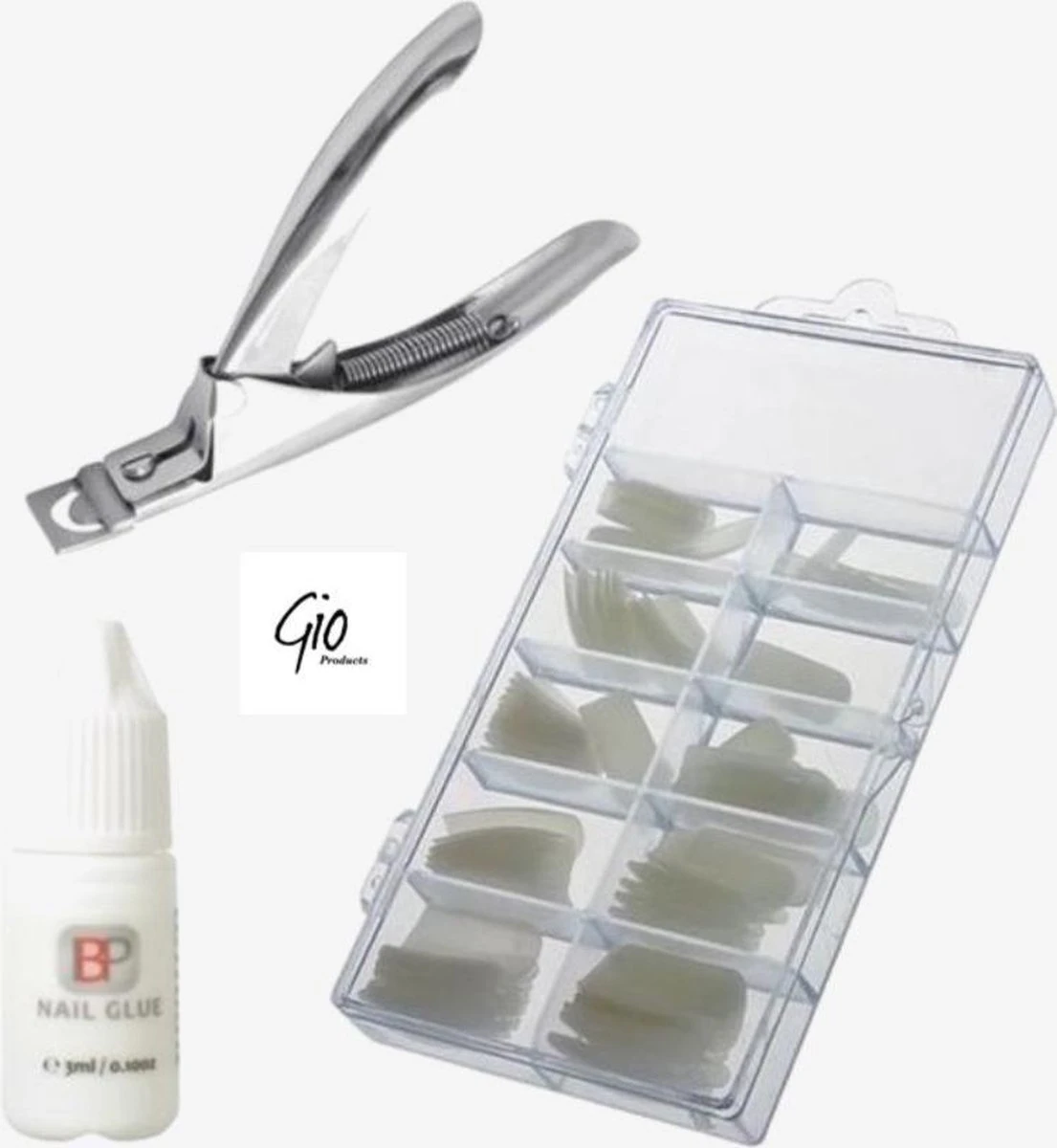 Nageltips Naturel Voordeel Set - Naturel Tips + Nagellijm 3ML + Tipknipper - Professionele Markt 1 Nageltips Naturel Voordeel Set - Naturel Tips + Nagellijm 3ML + Tipknipper - Professionele Markt
