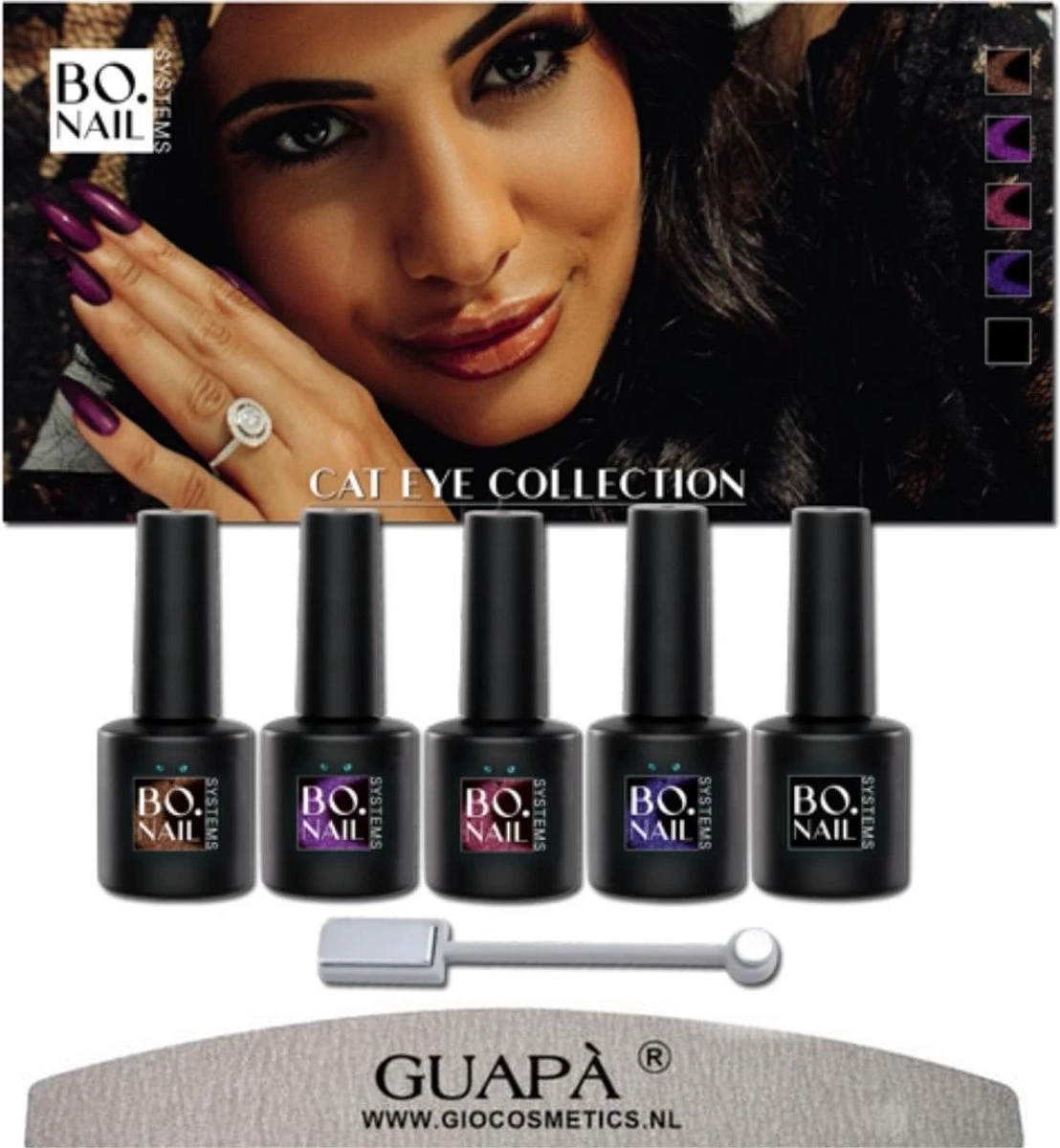 GUAPÀ® Gellak Kleuren Pakket | Gelnagels | Gellak Set | Pink Gellaç | Gel Nagellak | Soakable Gel Polish | 5 X 7 Ml Magnetische Gellak Cat Eye 1 GUAPÀ® Gellak Kleuren Pakket | Gelnagels | Gellak Set | Pink Gellaç | Gel Nagellak | Soakable Gel Polish | 5 X 7 Ml Magnetische Gellak Cat Eye