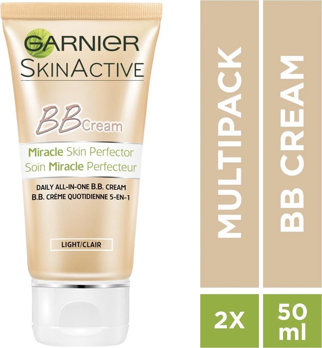 Garnier Face SkinActive - BB Cream Classic Light 5-in-1 Dagverzorging - 2x 50 Ml 6 Garnier Face SkinActive - BB Cream Classic Light 5-in-1 Dagverzorging - 2x 50 Ml - Afbeelding 6