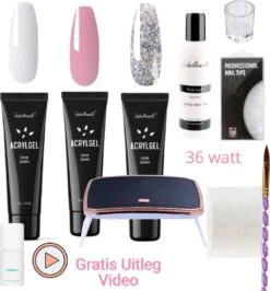 Complete Set - Polygel Nagels - Polygel Kit - Nagel Poly Gel Kit - Starterset Voor Acrylgel - Poly Gel Kit - Gelnagels - Acryl