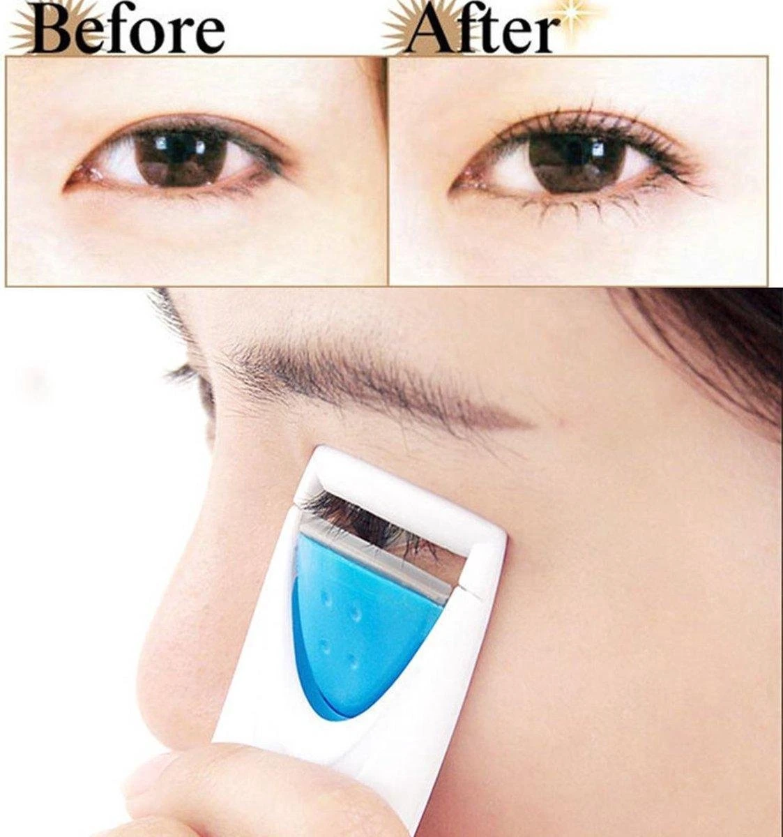 LOUZIR Verwarmde Wimperkuller- Elektrische Wimperkruller - Wimperkrultang - Make-up Accessoires Eyelash Curler - Lange Wimpers 2 LOUZIR Verwarmde Wimperkuller- Elektrische Wimperkruller - Wimperkrultang - Make-up Accessoires Eyelash Curler - Lange Wimpers - Afbeelding 2