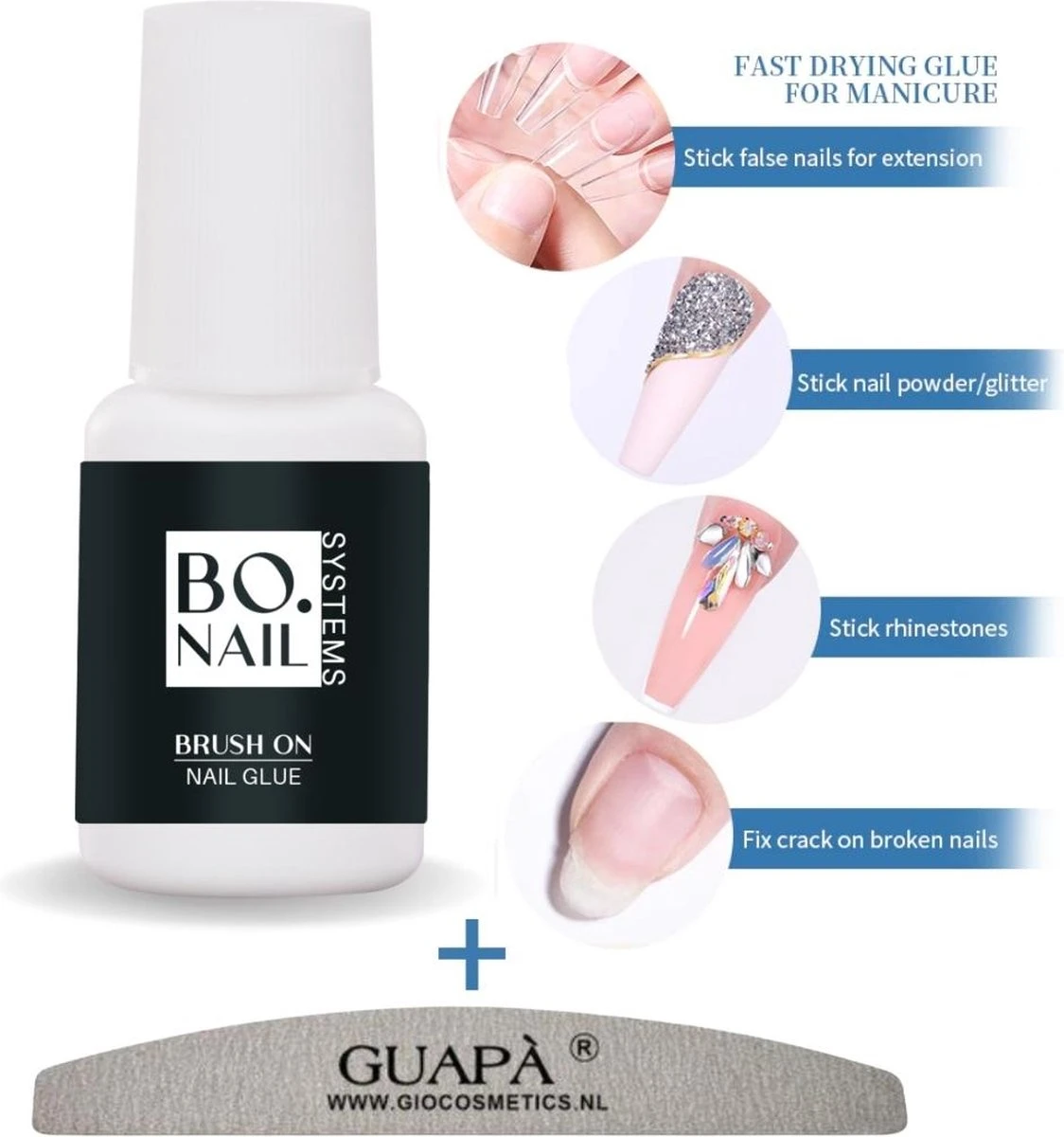 GUAPÀ® Nagellijm Voor Nagel Tips | Plaknagels | Nepnagels & Nail Art | Nagel Decoratie Lijm | Nail Glue 5ml 1 GUAPÀ® Nagellijm Voor Nagel Tips | Plaknagels | Nepnagels & Nail Art | Nagel Decoratie Lijm | Nail Glue 5ml