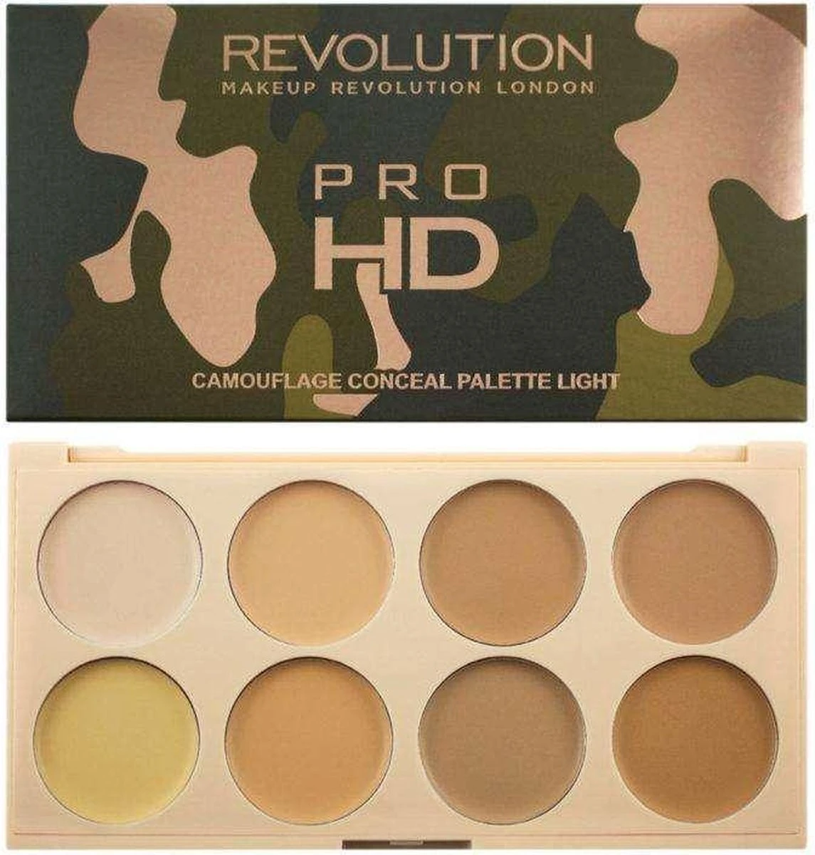 Makeup Revolution Pro HD Camouflage Cream Concealer Palette - Light 3 Makeup Revolution Pro HD Camouflage Cream Concealer Palette - Light - Afbeelding 3