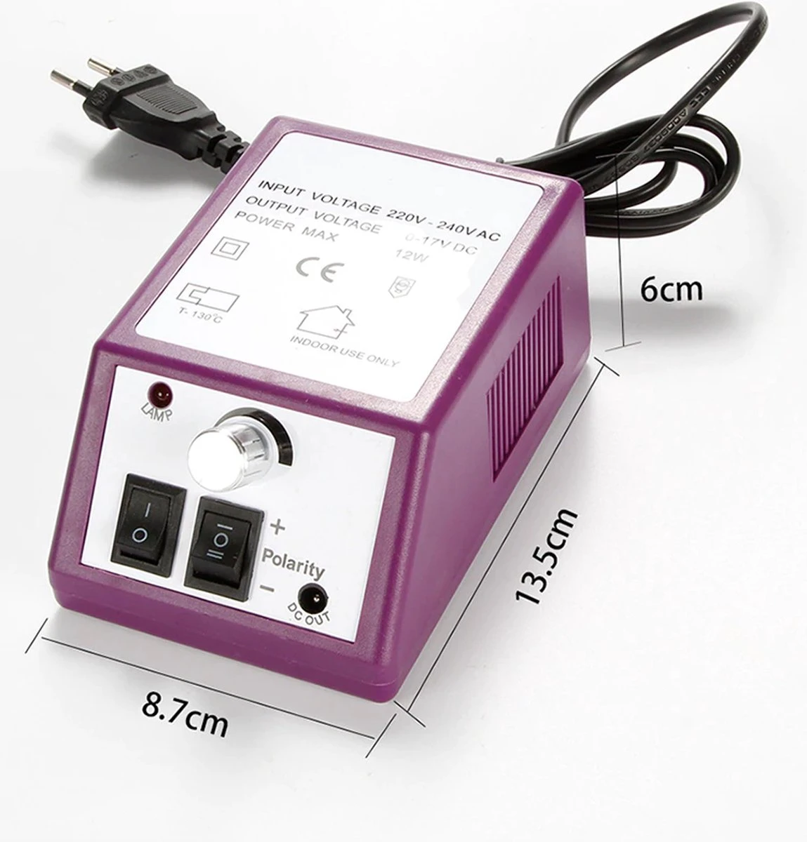 Elektrische Nagelvijl/ Nagelfrees - Inclusief 6 Vijlen - Nagelfrees Machine Voor Slijpen / Snijden / Polijsten - Manicure / Pedicure Nagel Vijlmachine - Verzorging Voor Nagels / Handen / Voeten 3 Elektrische Nagelvijl/ Nagelfrees - Inclusief 6 Vijlen - Nagelfrees Machine Voor Slijpen / Snijden / Polijsten - Manicure / Pedicure Nagel Vijlmachine - Verzorging Voor Nagels / Handen / Voeten - Afbeelding 3