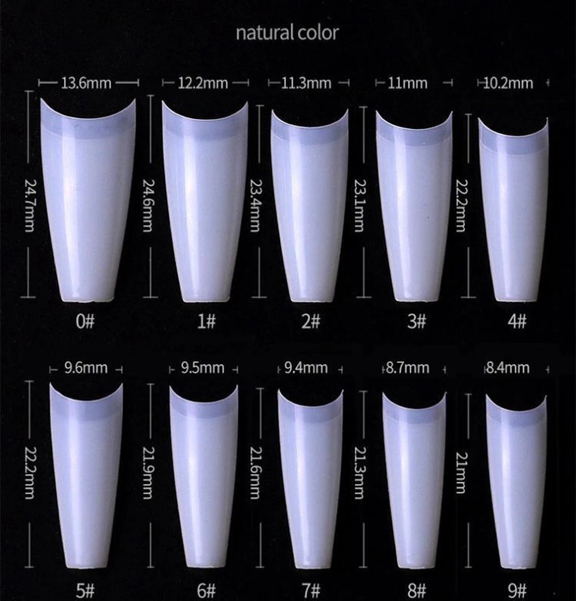 T-Vormige -Nagel Tips -Kort Opzetstukje - Naturel - 500 Stuks - Tips Nail Extension- False Tips Plaknagels – Nageltips - Acrylnagels – Gelnagels -Polygel - Polyacryl 1 T-Vormige -Nagel Tips -Kort Opzetstukje - Naturel - 500 Stuks - Tips Nail Extension- False Tips Plaknagels – Nageltips - Acrylnagels – Gelnagels -Polygel - Polyacryl