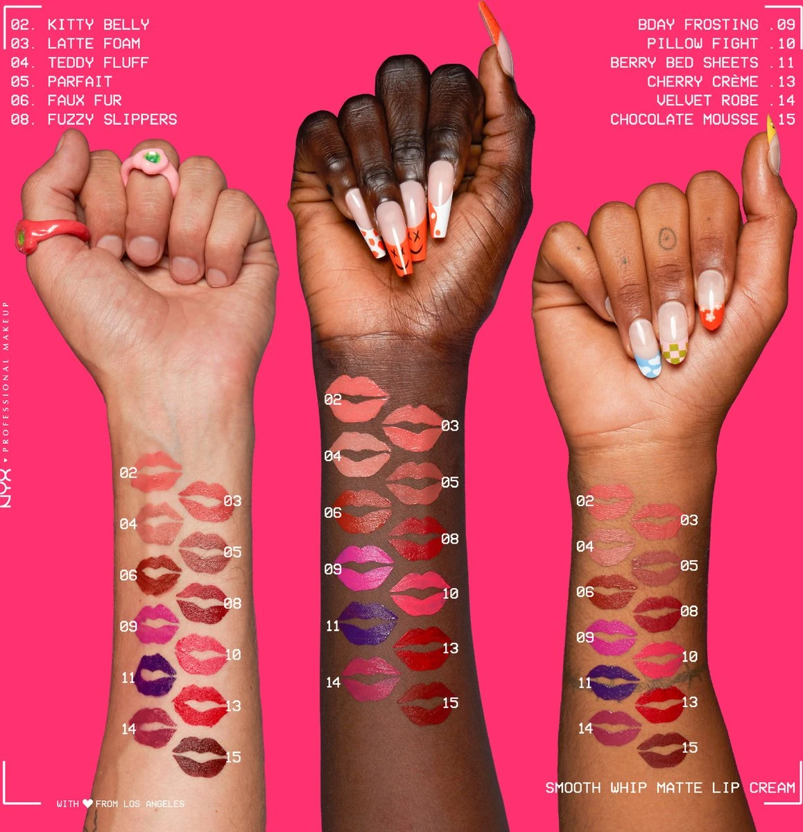 NYX Professional Makeup - Smooth Whip Matte Lip Cream Pillow Fight - Vloeibare Lippenstift - 4ML 5 NYX Professional Makeup - Smooth Whip Matte Lip Cream Pillow Fight - Vloeibare Lippenstift - 4ML - Afbeelding 5