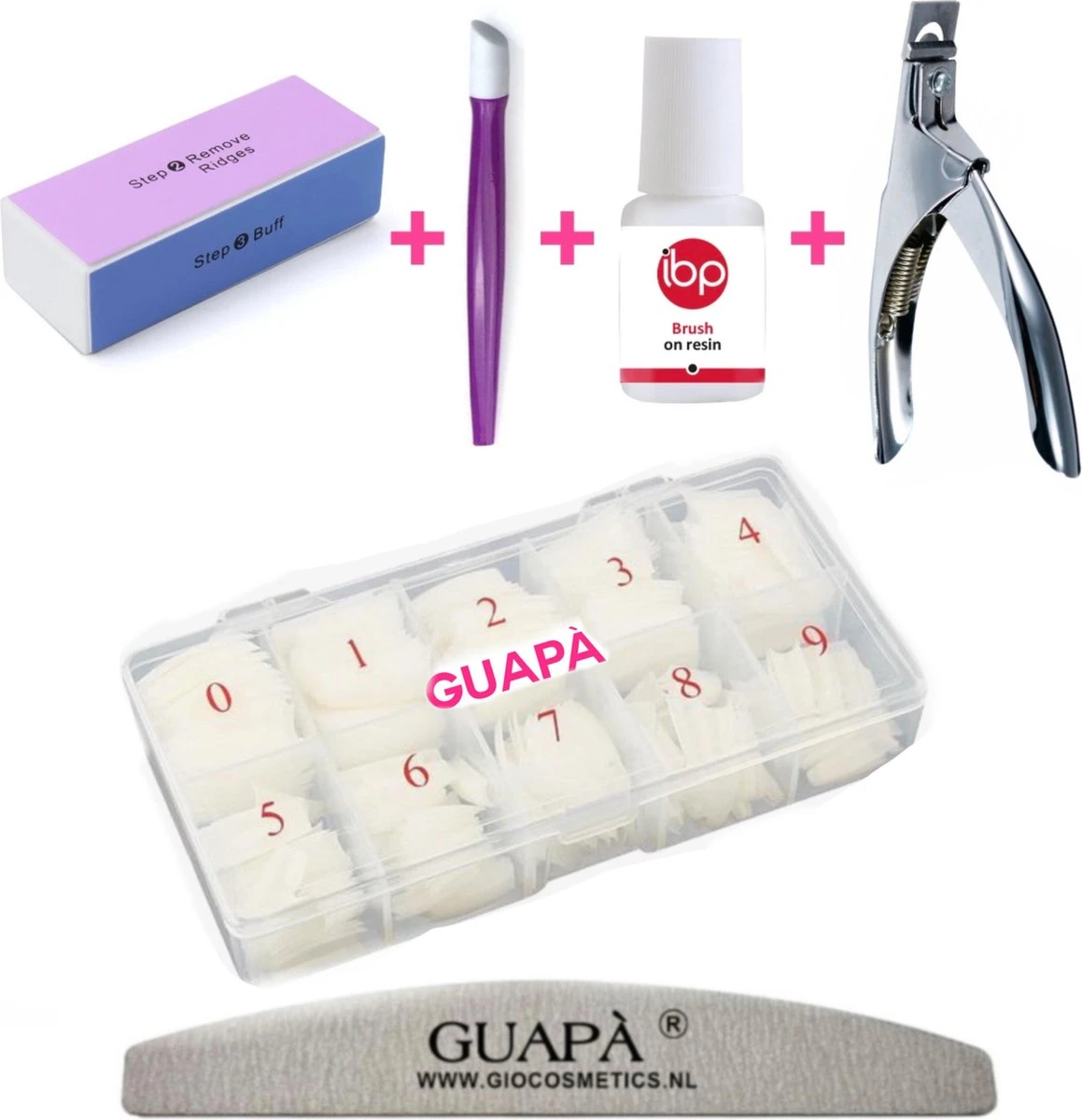 GUAPÀ® Nepnagels Met Nageltips En Nagellijm | Plaknagels | Kunstnagels | Nagelverlenging | Polygel | Naturel 100 Stuks 1 GUAPÀ® Nepnagels Met Nageltips En Nagellijm | Plaknagels | Kunstnagels | Nagelverlenging | Polygel | Naturel 100 Stuks
