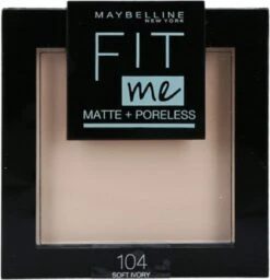 Maybelline Fit Me Matte + Poreless Compact Poeder - 104 Soft Ivory 10 Maybelline Fit Me Matte + Poreless Compact Poeder - 104 Soft Ivory -Cosmetica Winkel 1160x1200 10