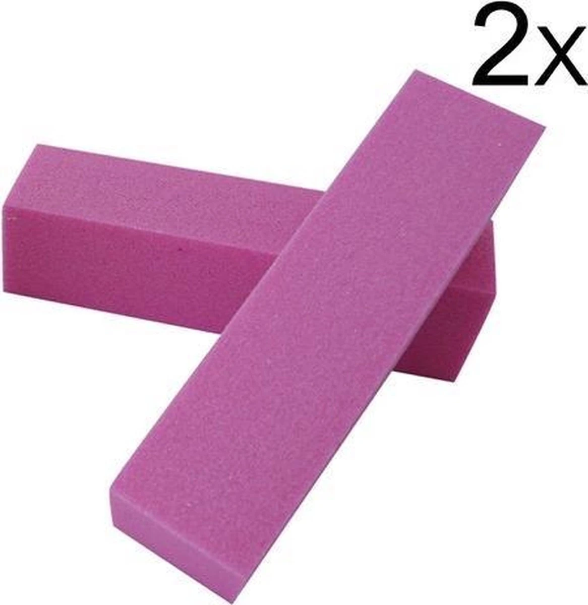 2x Nagel Buffer Blok, Roze 1 2x Nagel Buffer Blok, Roze