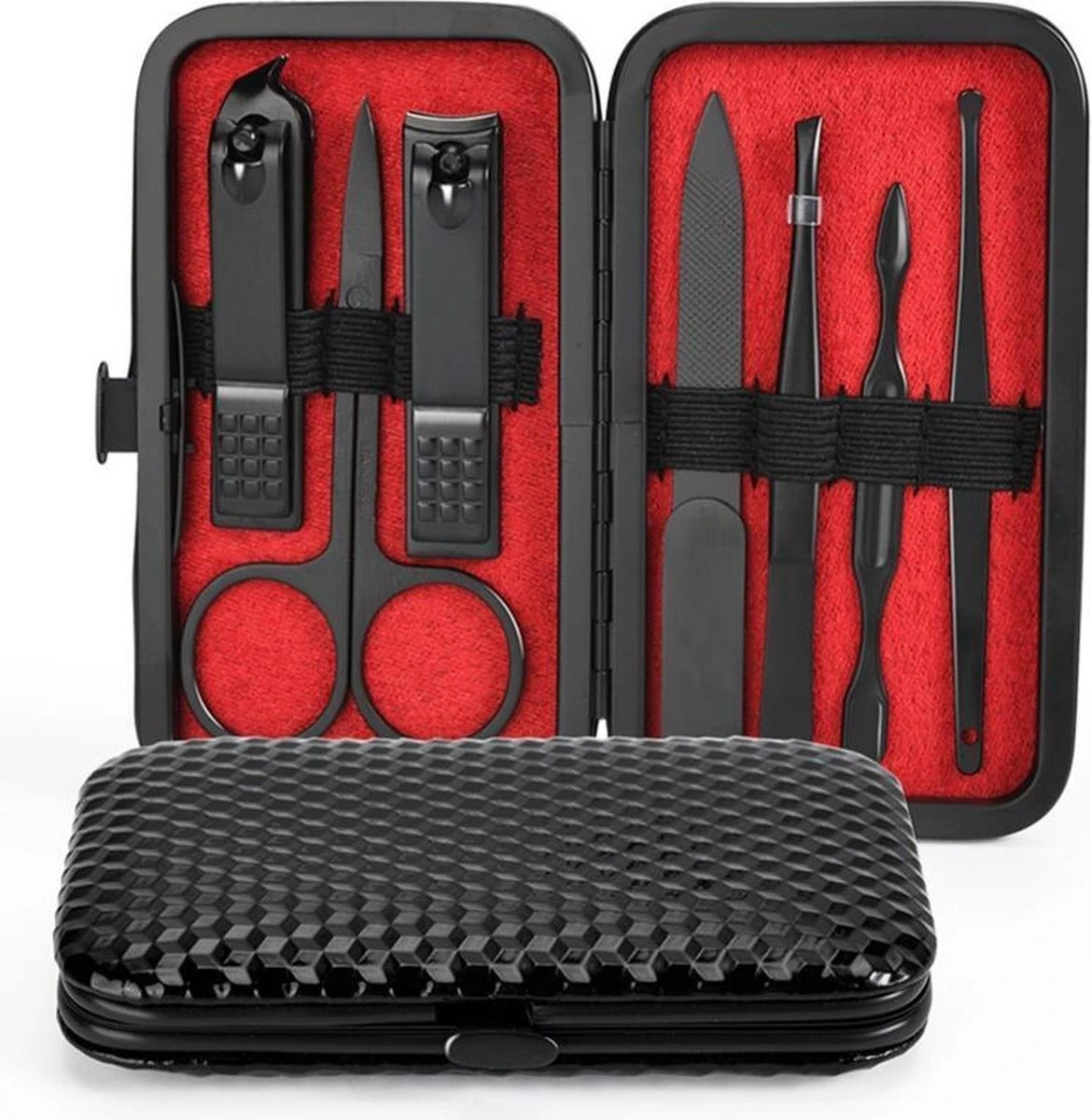 TOPCODE Cosmetics Manicure Set / Nagelschaar Set - #MCNC03 - Zwart 7 Delig - Nagelknipper Set Manicureset - Manicure Setje Pedicureset - Nagelschaartje - Nagelknipper – Nagelknipper Set - Manicureset - Manicuresetje 1 TOPCODE Cosmetics Manicure Set / Nagelschaar Set - #MCNC03 - Zwart 7 Delig - Nagelknipper Set Manicureset - Manicure Setje Pedicureset - Nagelschaartje - Nagelknipper – Nagelknipper Set - Manicureset - Manicuresetje