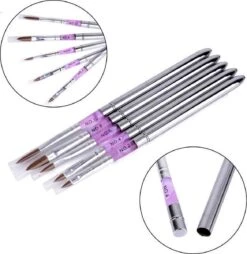 Merkloos Kwalitatieve Acryl Penseel - Nageldecoratie Pen - #8 Pink Diamond -Cosmetica Winkel 1169x1200 7