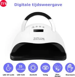 Nageldroger - Nageldrogers - 80 Watt UV LED Lamp Nagels - 45 Leds - Nagellak Droger - UV LED Lamp - Nagellamp - Nail Dryer - Nageldroger Voor Gel Nagellak - Gewone Nagellak - Wit 11 Nageldroger - Nageldrogers - 80 Watt UV LED Lamp Nagels - 45 Leds - Nagellak Droger - UV LED Lamp - Nagellamp - Nail Dryer - Nageldroger Voor Gel Nagellak - Gewone Nagellak - Wit -Cosmetica Winkel 1172x1200 10