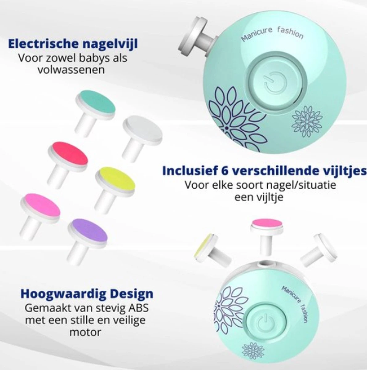 Baby Nagelknipper Roze - Baby Manicureset - Baby Verzorgingsset - Baby Nagelvijl - Baby Nagelschaartje - Baby Nagelset - Elektrisch 3 Baby Nagelknipper Roze - Baby Manicureset - Baby Verzorgingsset - Baby Nagelvijl - Baby Nagelschaartje - Baby Nagelset - Elektrisch - Afbeelding 3