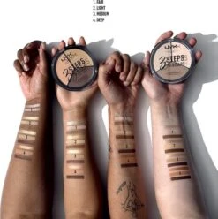 NYX Professional Makeup 3 Steps To Sculpt Face Sculpting Palette - Light 3STS02 - Highlighter En Contouring Make-up - 15 Gr -Cosmetica Winkel 1193x1200 10