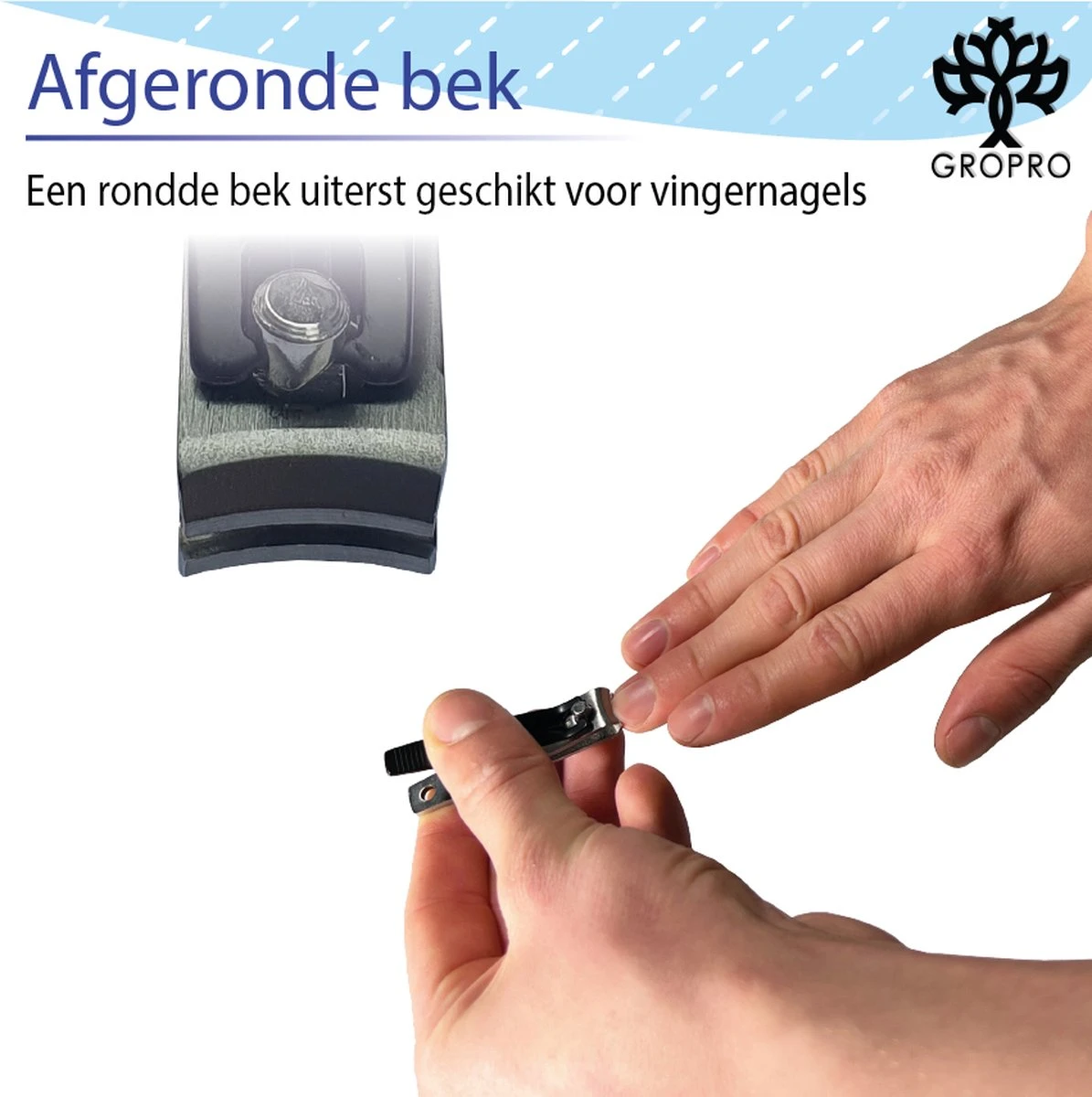 Gropro Nagelknippers - Zwart - Nagelknipper Set - Nagelknipper Groot En Klein 7 Gropro Nagelknippers - Zwart - Nagelknipper Set - Nagelknipper Groot En Klein - Afbeelding 7