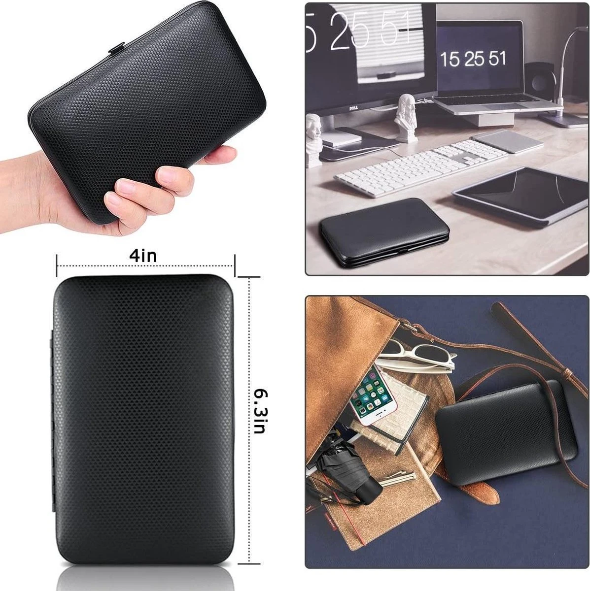 Nagelknipper Set - Pedicureset - 15 Delige - Roestvrij Staal - Met Draagkoffer - Geel Zwart 2 Nagelknipper Set - Pedicureset - 15 Delige - Roestvrij Staal - Met Draagkoffer - Geel Zwart - Afbeelding 2