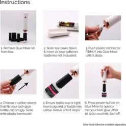 Lashes & More - GLUE SHAKER - Lijmschudder - Inkt Mixen - GLUE MIXER - Voor Het Goed Mengen Van Wimperlijm Nagellak Pigment Of Tattoo Inkt - Met Ventilator -Cosmetica Winkel 1198x1200 24