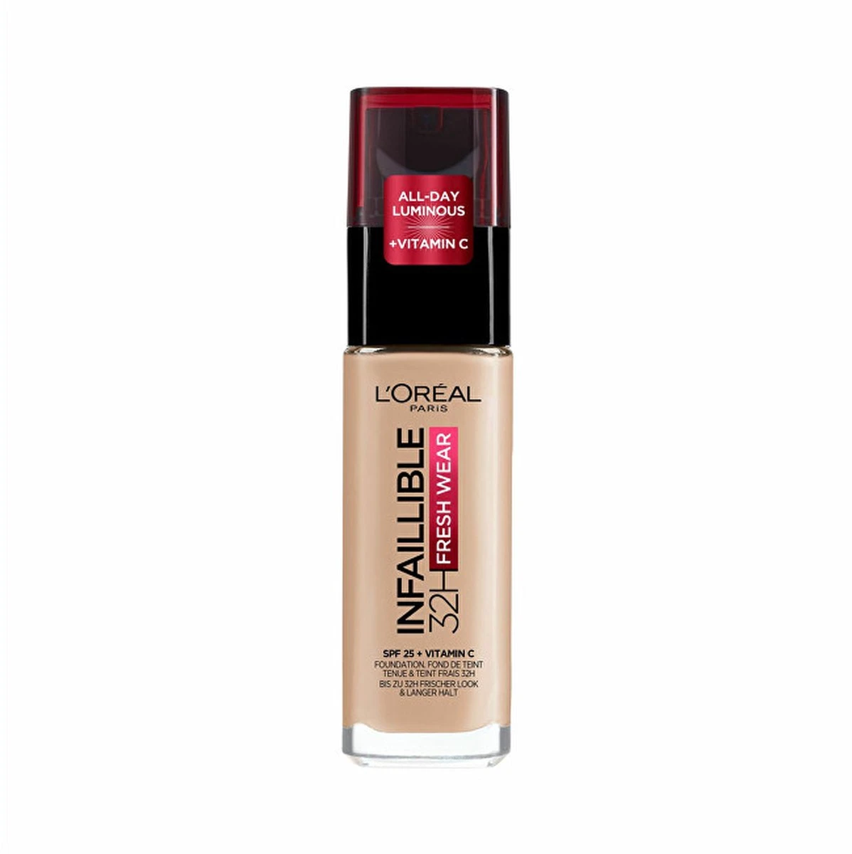 L’Oréal Paris Make-Up Designer Infaillible 24HR Fresh Wear Foundation - 120 Vanille - Langhoudende Foundation Met SPF 25 - 30 Ml 8 L’Oréal Paris Make-Up Designer Infaillible 24HR Fresh Wear Foundation - 120 Vanille - Langhoudende Foundation Met SPF 25 - 30 Ml - Afbeelding 8