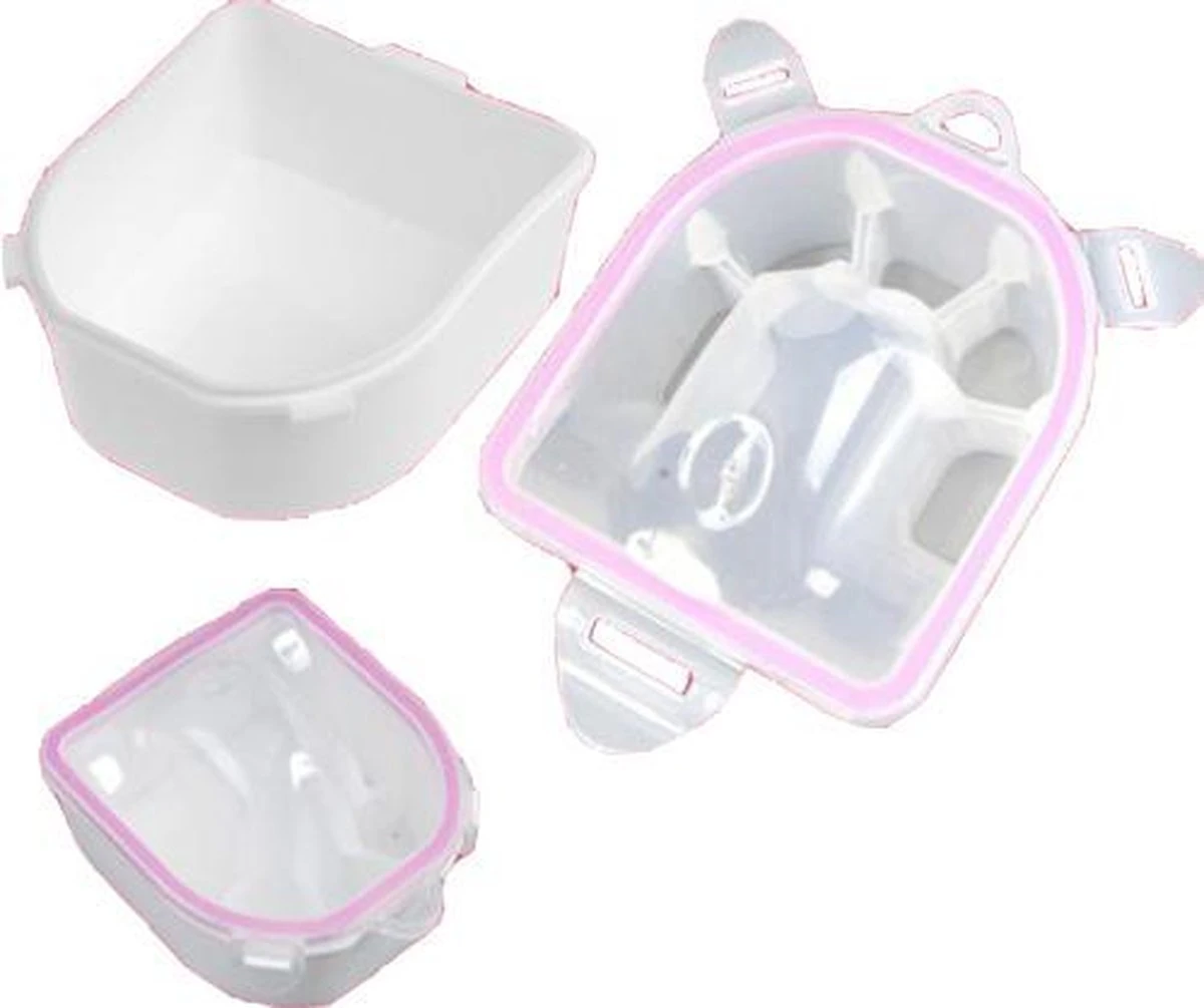 Manicurebowl - Dubbelwandig - Aceton Bestendig - Voor Het Afweken Van Gellak, Gel Polish, Nagellak 2 Manicurebowl - Dubbelwandig - Aceton Bestendig - Voor Het Afweken Van Gellak, Gel Polish, Nagellak - Afbeelding 2