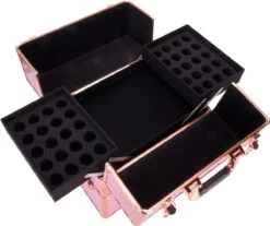 Koffer Groot Holo/Golden Rose XXL Met Opbergvakken 13 Koffer Groot Holo/Golden Rose XXL Met Opbergvakken -Cosmetica Winkel 1200x1006 3