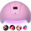 Merkloos Nagel UV Lamp Gelnagels - LED Lamp - Gellak - Nagellak Droger - Nagellak - 36W - Roze