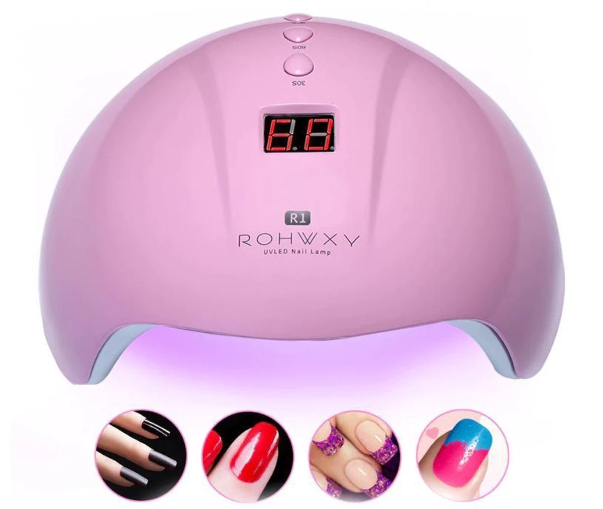 Merkloos Nagel UV Lamp Gelnagels - LED Lamp - Gellak - Nagellak Droger - Nagellak - 36W - Roze 1 Merkloos Nagel UV Lamp Gelnagels - LED Lamp - Gellak - Nagellak Droger - Nagellak - 36W - Roze
