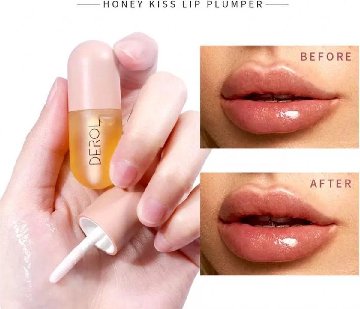 Natuurlijke Lip Plumper | Plumping | Vollere Lippen In 2 Min | Lip Vergroter| Lip Maximizer | Gember Extract & Vitamine E 2 Natuurlijke Lip Plumper | Plumping | Vollere Lippen In 2 Min | Lip Vergroter| Lip Maximizer | Gember Extract & Vitamine E - Afbeelding 2