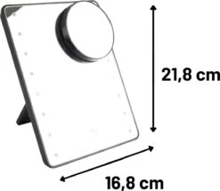 Orange85 Make-up Spiegel - Met Verlichting - LED - Met Vergrootglas - Zwart 11 Orange85 Make-up Spiegel - Met Verlichting - LED - Met Vergrootglas - Zwart -Cosmetica Winkel 1200x1044 3