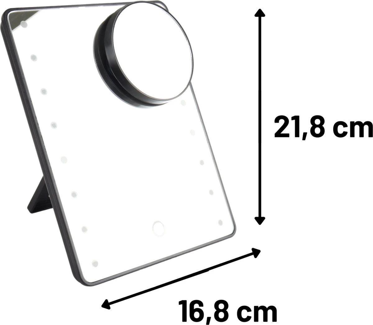 Orange85 Make-up Spiegel - Met Verlichting - LED - Met Vergrootglas - Zwart 5 Orange85 Make-up Spiegel - Met Verlichting - LED - Met Vergrootglas - Zwart - Afbeelding 5