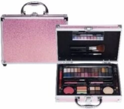Make Up Koffer Glanzend Roze 7 Make Up Koffer Glanzend Roze -Cosmetica Winkel 1200x1048 5