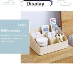 Merkloos Make-Up Organizer - Opbergdoos - Cosmetica - Wit/Creme -Sieraden - Nagelak - Make Up Organizer - Make Up Organizers -Cosmetica Winkel 1200x1050 5