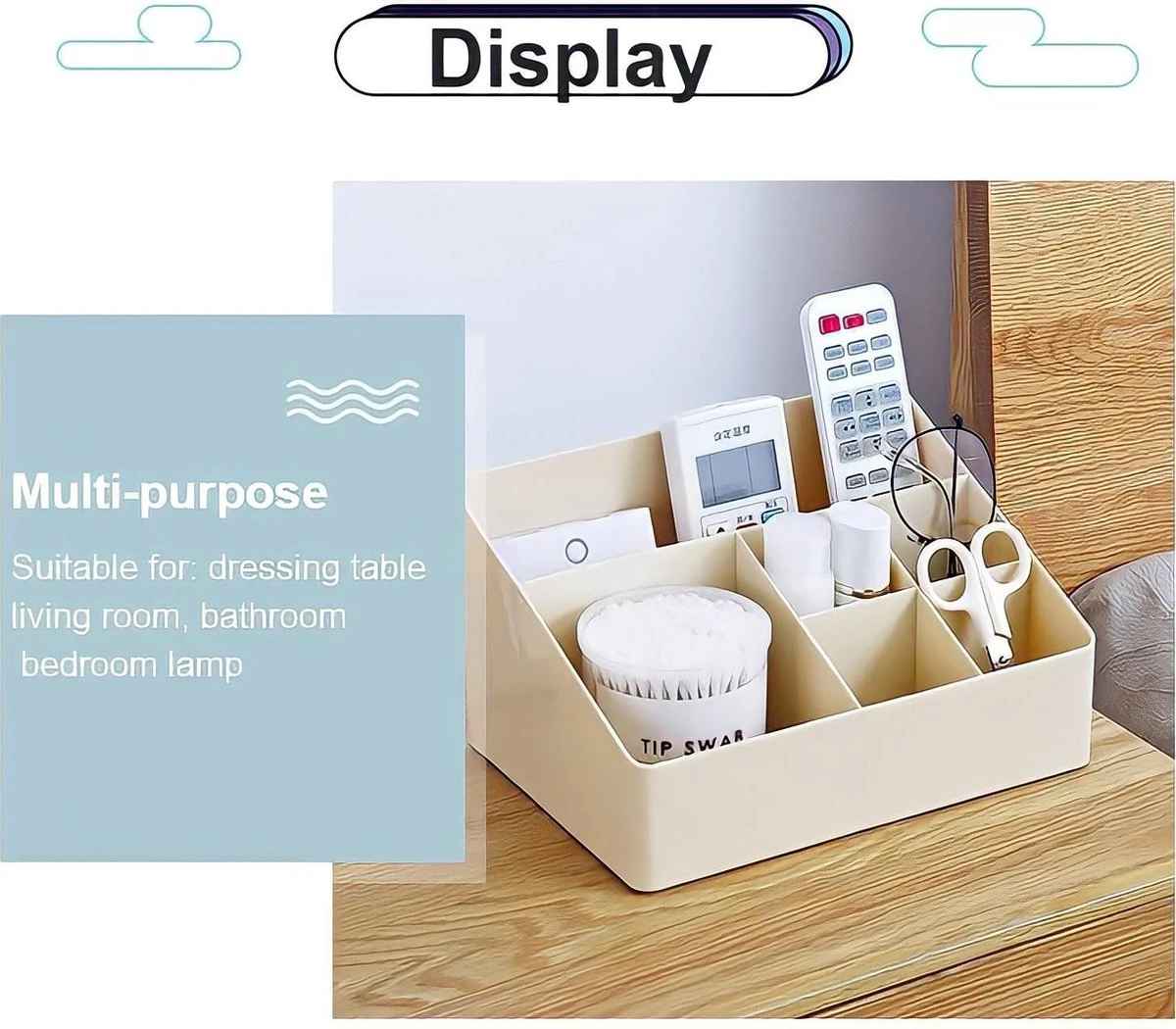 Merkloos Make-Up Organizers - Opbergdoos - Cosmetica - Beige - Sieraden - Nagelak - Make Up Organizer - Make Up Organizers 5 Merkloos Make-Up Organizers - Opbergdoos - Cosmetica - Beige - Sieraden - Nagelak - Make Up Organizer - Make Up Organizers - Afbeelding 5