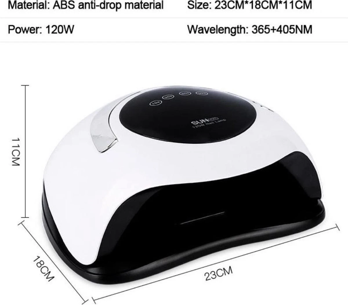 Nageldroger 120 Watt LED UV Inclusief Manicure- Pedicure Set - Professioneel - Nagel Lamp LED - Professionele Nageldroger - Ledlamp - Gel Nagellak - Gelpolish - Gel Nagels - Builder Gel - Acryl 4 Nageldroger 120 Watt LED UV Inclusief Manicure- Pedicure Set - Professioneel - Nagel Lamp LED - Professionele Nageldroger - Ledlamp - Gel Nagellak - Gelpolish - Gel Nagels - Builder Gel - Acryl - Afbeelding 4