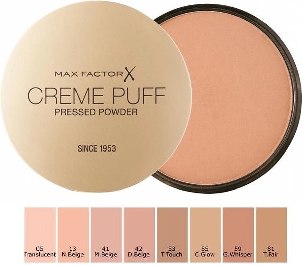 Max Factor Creme Puff Compact Gezichtspoeder - 50 Natural 2 Max Factor Creme Puff Compact Gezichtspoeder - 50 Natural - Afbeelding 2