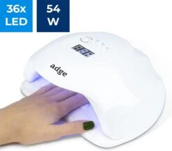 Adge - 54W LED Nageldroger Voor Gelnagels - Geschikt Voor ALLE Nagel Gellak - 36 LEDs - Met Timer