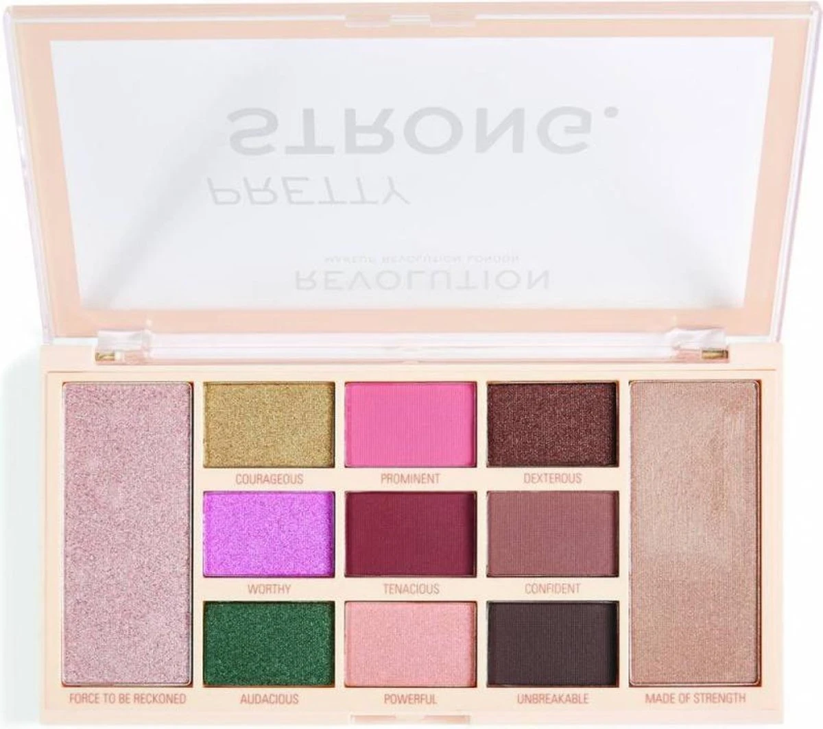 Makeup Revolution Revolution Make-Up Palette - Pretty Strong. 1 Makeup Revolution Revolution Make-Up Palette - Pretty Strong.